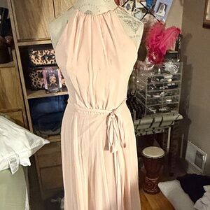 Amsale Halter Pink Dress Gown - 8